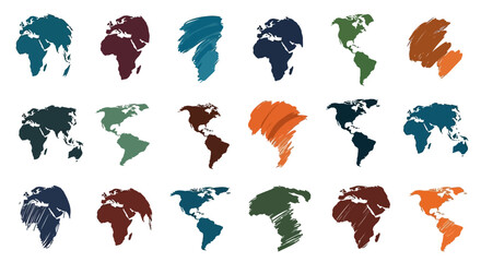 A modern laptop surrounded by watercolor leaves on a clean white desk viewed from directly above