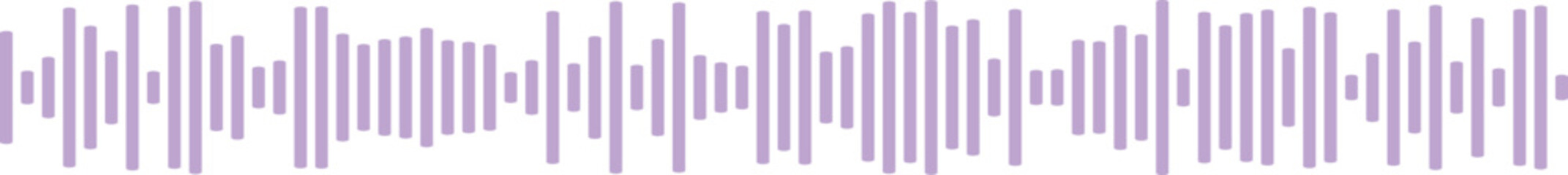 Obraz premium Lavender Sound Waveform - Soft Digital Audio Spectrum Analysis for Calm Media Projects