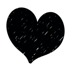 Black grunge speech bubble. Grunge  speech bubble heart