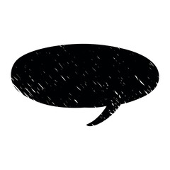 Black grunge speech bubble. Grunge speech bubble oval