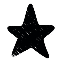 Black grunge speech bubble. A speech bubble in the shape of a star.