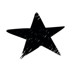 Black grunge speech bubble. A speech bubble in the shape of a star.