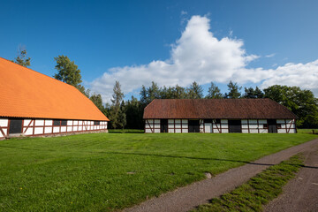 Obraz premium Farmhouses on Visingsö island in Sweden
