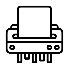 Obraz premium Paper Shredder Icon