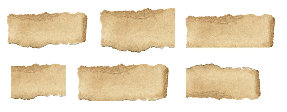 collection of old torn paper