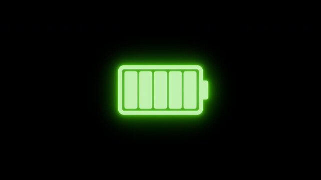 Battery Charging Icon, Battery increase,  Battery decrease, Digital Design Graphic Representation High-Tech Environment Close-Up View Energy Concept