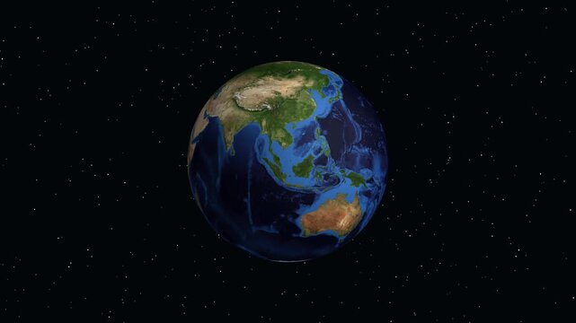 Earth Zoom Animation Focusing on Tula Russia with Geographic Coordinates