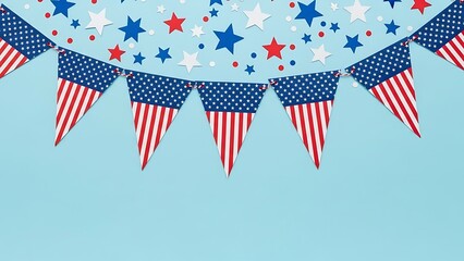 Celebrating national freedom day with patriotic decorations and american spirit