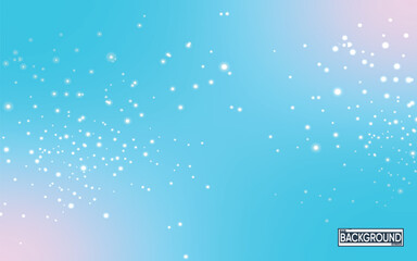 Soft Blue and Pink Gradient Background with Luminous Sparkling Particles