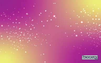 Luminous Yellow and Magenta Gradient with Glittering Dust