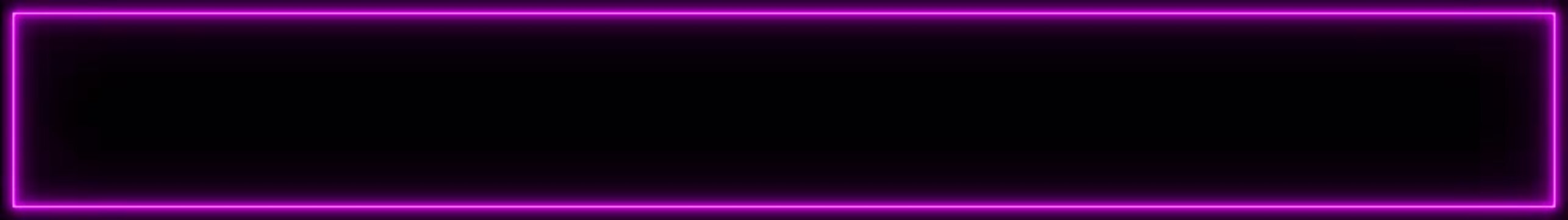 Rectangle frame icon animation glowing neon color bordar frame display box round shape retro screen photo frame. Glowing neon rectangular frame border animation on black background.