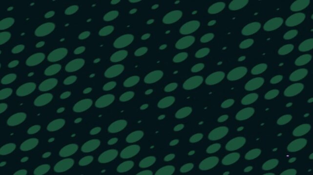 A repeating pattern of dark green oval shapes on a deep blue-green background, creating a textured and abstract design.
