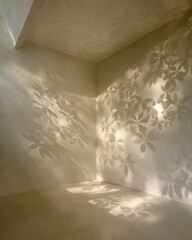 Elegant Interior Design With Shadowy Leaf Patterns