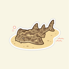 Cute angel Shark Illustration