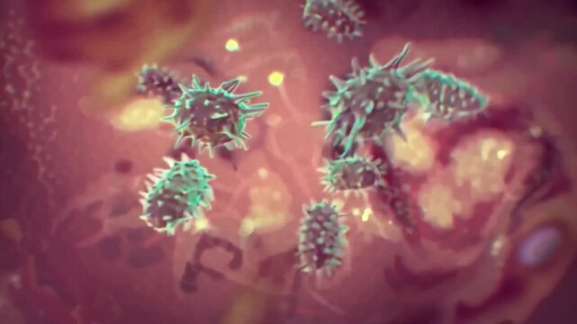4K cinematic stock video, hyper-detailed Borrelia burgdorferi spirochetes swimming human blood plasma, twisting rotating elegantly, microaerophilic environment oxygen gradients, immune cells floating