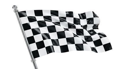 Obraz premium Waving Checkered Flag