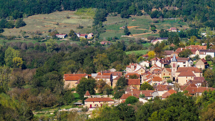 Fototapeta premium Paysages du Lot, en période estivale
