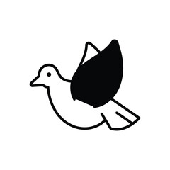 Peace Dove vector icon