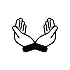 Caring Hand vector icon