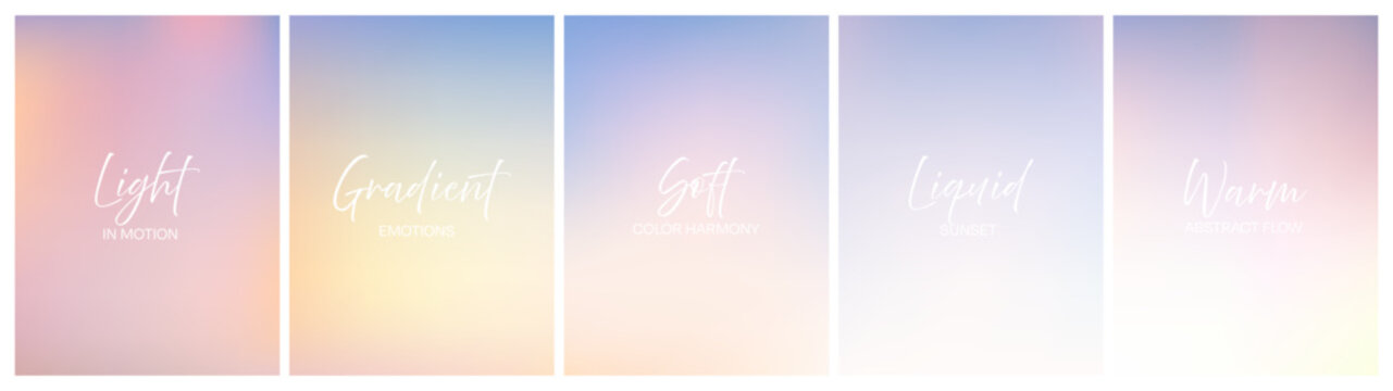 Pastel gradient backdrop featuring gentle sunset colors flowing from warm peach to delicate blue, ideal for creating serene and sophisticated visual compositions. Vector illustration.