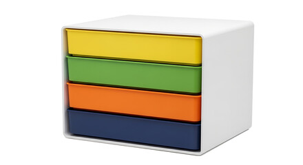 Modern Wide 4-Drawer Desk Organizer for Document Storage