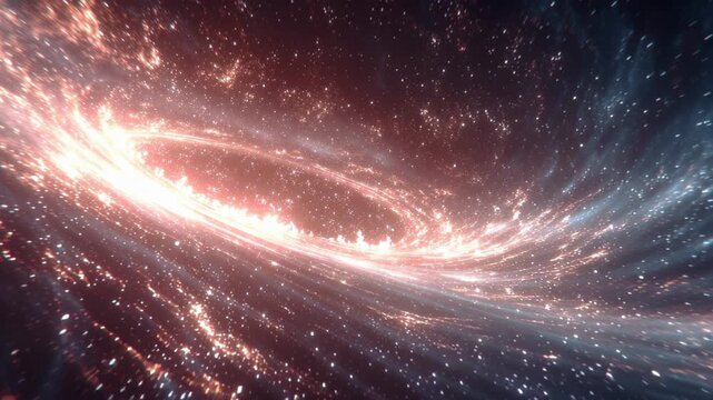 Dynamic cosmic explosion outer space digital artwork 3d simulation aerial view galactic phenomenon