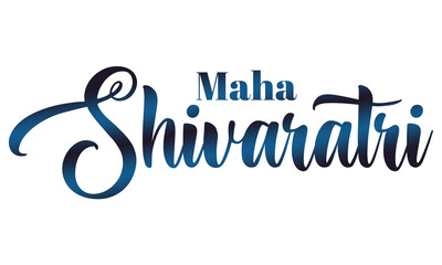 Fototapeta premium Maha Shivaratri Celebration Text PNG