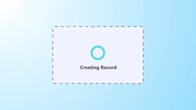 Business Accounting Workflow Animation Showing Automated Invoice Entry, Data Processing and Ledger Updates