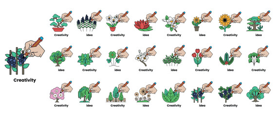 Obraz premium Creativity is the key to success