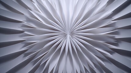 Fototapeta premium Modern abstract design with dynamic white paper rays