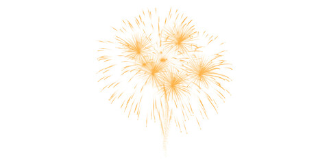 Obraz premium Vibrant golden fireworks light up black night dazzling show for celebration new year festive event holiday joy and party
