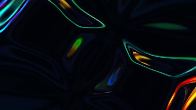 Bright multicolored confetti-like dots scattered across a black background creating a fun, festive and colorful abstract pattern resembling a celebratory scene