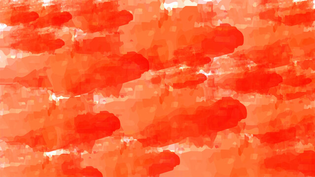 Vibrant orange abstract background with dynamic red clouds