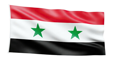 Fototapeta premium Waving Flag of Syria