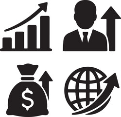 A stark minimalist composition featuring a black abstract shape on a white background