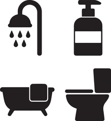 Abstract black shape against a white background minimalist design with curved edges