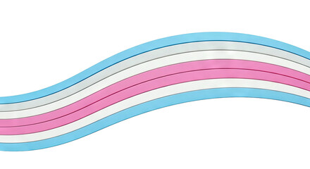 Transgender Pride Flag Colors Waving