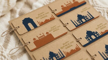 Naklejka premium this template features a serene pastel backdrop showcasing a stylized star illuminating distant simplistic buildings for epiphany