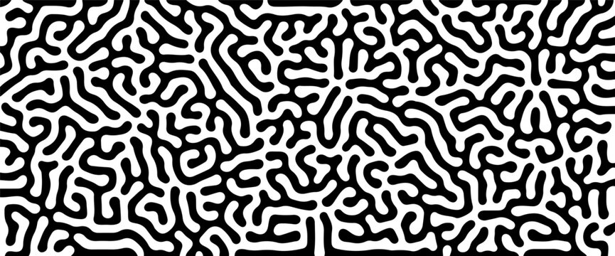 Abstract background with flowing organic lines and chaotic patterns. Modern design with retro texture, perfect for creative posters and textile backgrounds.