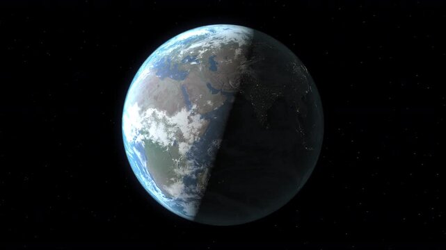 Location and map of Tibet on the surface of the earth at night.