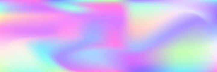 Fototapeta na wymiar Hologram Gradient. Abstract Texture. Pink Metal Background. Plastic Cover. Soft Futuristic Invitation. Minimal Foil. Pearlescent Texture. Pop Design. Blue Hologram Gradient