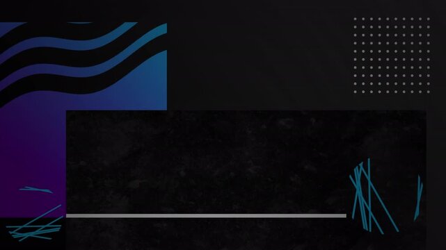 Animation of pattern moving on black background