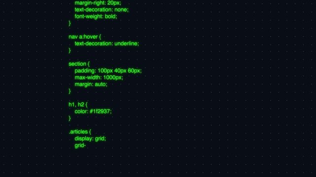 Cybersecurity Code Visualization, Cyber Protection Scenes Animated Against Dark Dotted Grid Backdrop
