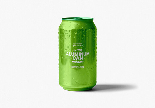 Aluminum Can Mockup