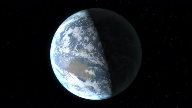 Location and map of Tonga on the surface of the earth at night.