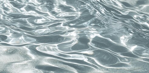 Fototapeta premium Rippling water surface with light reflections and patterns