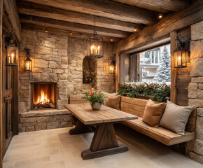 Obraz premium Old traditional sauna