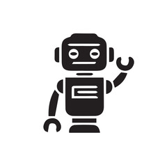 Fototapeta premium funny cartoon robot