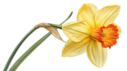 Poisonous Plants Daffodil on transparent background