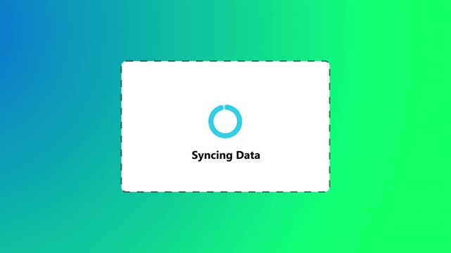 Fintech SaaS Workflow Animation Showing Automated Document Processing, Vendor Data Synchronization, Secure Financial System and Smart Transaction Processing